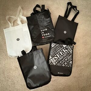 lululemon athletica Black and White Backpack Collection
